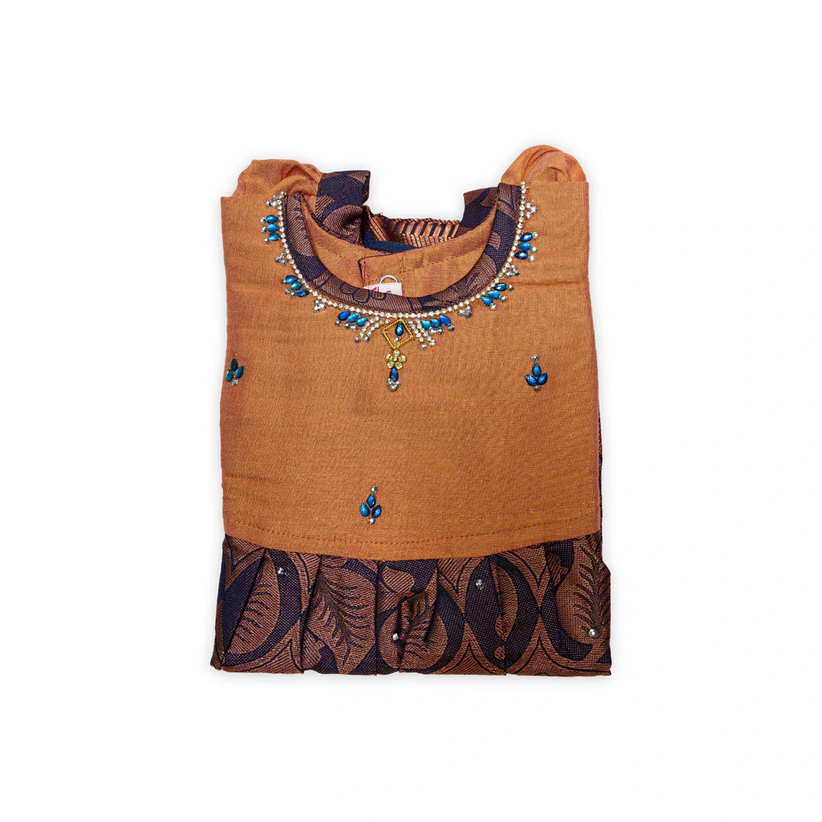 Pattu Frock Dress - Size 6 Month | Readymade Dress/ Jacquard Gown Dress For Baby Girls/ Assorted Colour&Design - Image 15