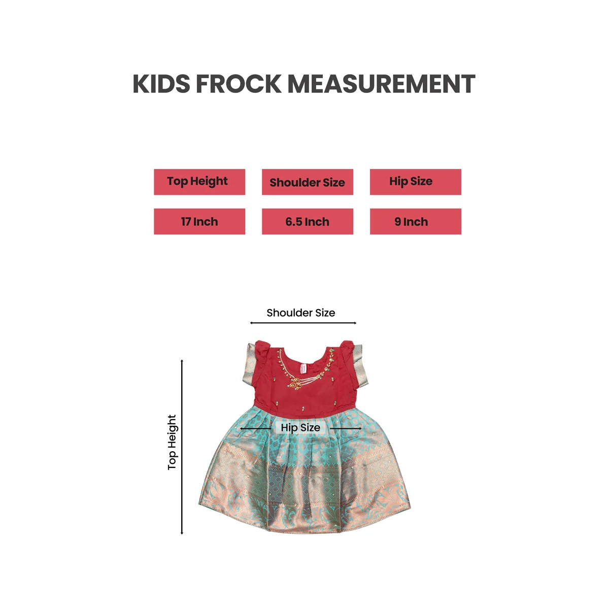 Pattu Frock Dress - Size 6 Month | Readymade Dress/ Varanasi Gown Dress For Baby Girls/ Assorted Colour&Design - Image 16