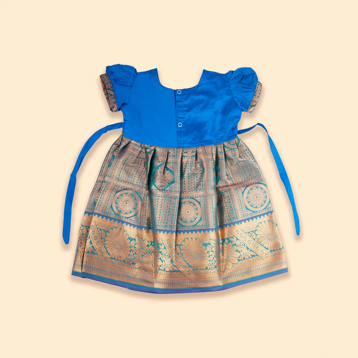 Pattu Frock | Size 0/ Kids Dress/ Pattu Gown/ Baby Girl Dress for Kids - Image 4