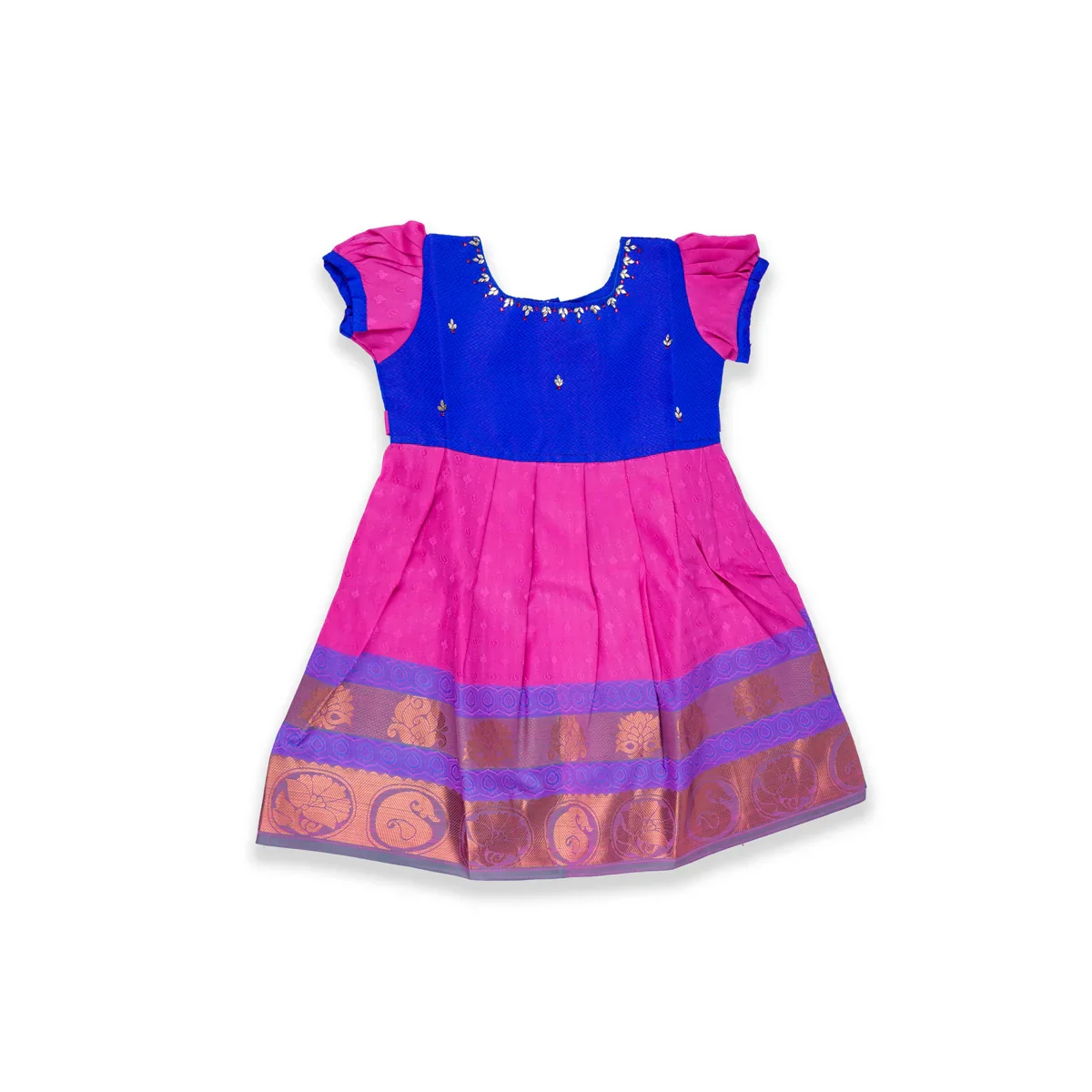 Pattu Frock | Size 0/ Pattu Gown/ Kids Dress/ Baby Girl Dress for Kids - Image 2