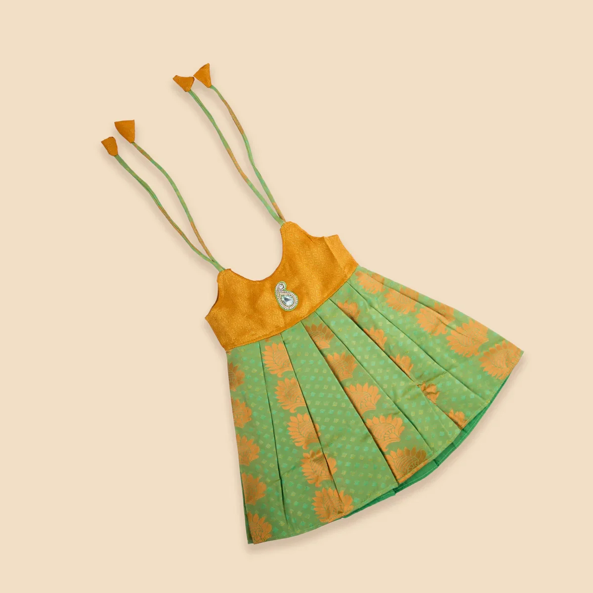 Pattu Frock | Size 0/ Pattu Gown/ Kids Dress/ Baby Girl Dress for Kids - Image 3