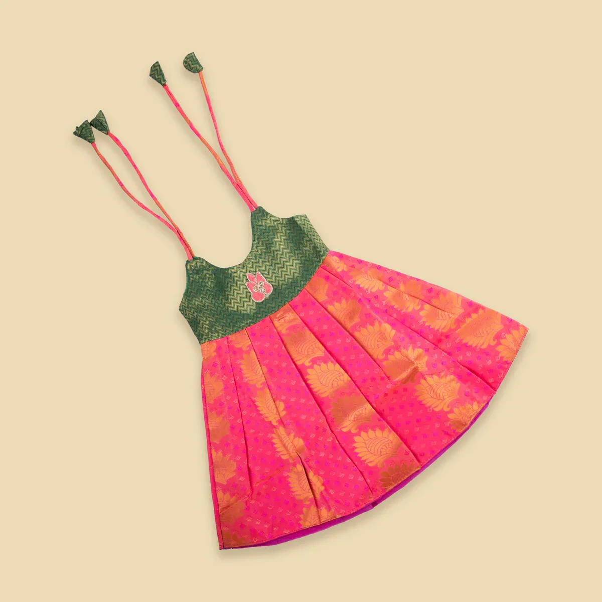 Pattu Frock | Size 0/ Pattu Gown/ Kids Dress/ Baby Girl Dress for Kids - Image 4