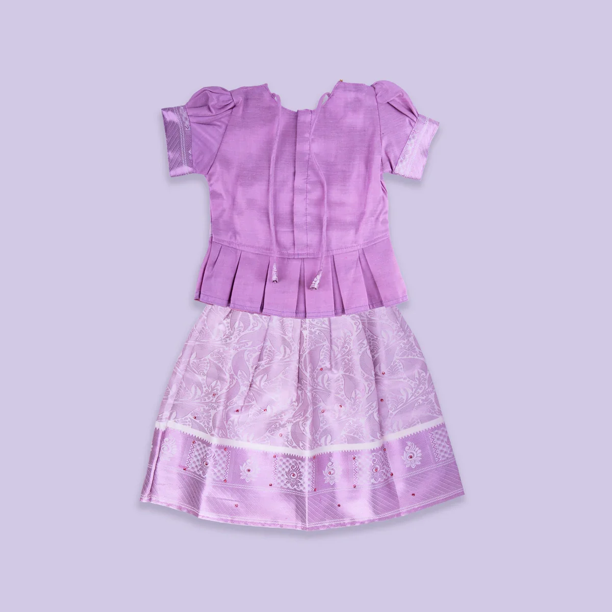 Pattu Pavadai Sattai | Size 14/ Traditional Dress/ Pattu Langa for Kids - Image 5