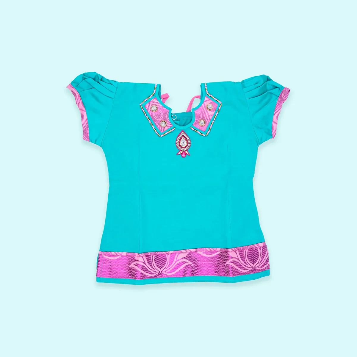 Pattu Pavadai Sattai | Size 2/ Traditional Dress/ Pattu Langa for Kids - Image 4