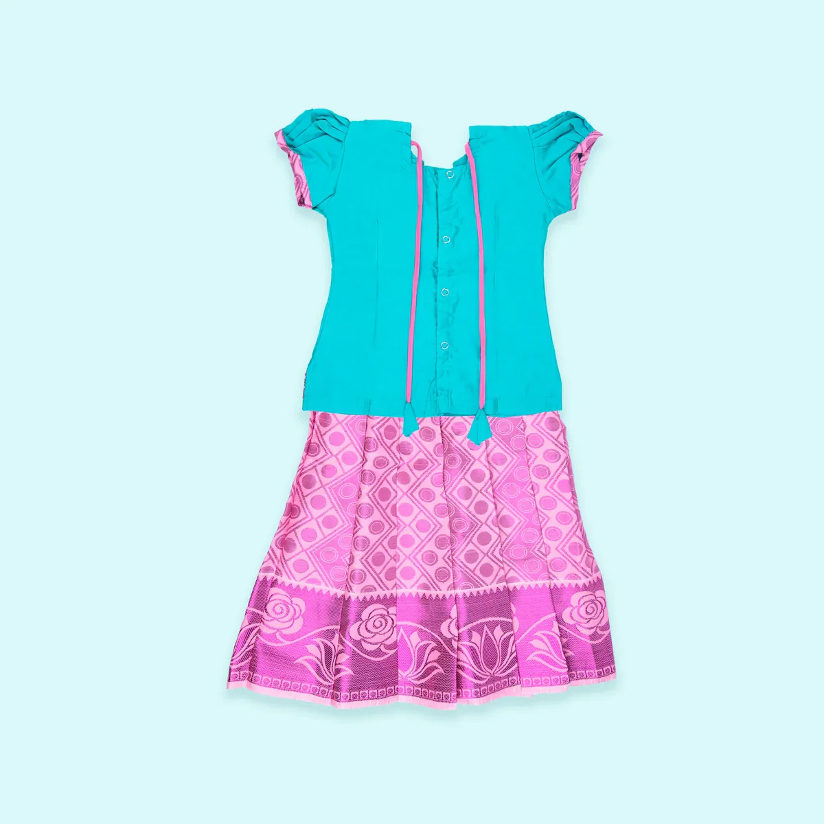 Pattu Pavadai Sattai | Size 2/ Traditional Dress/ Pattu Langa for Kids - Image 5