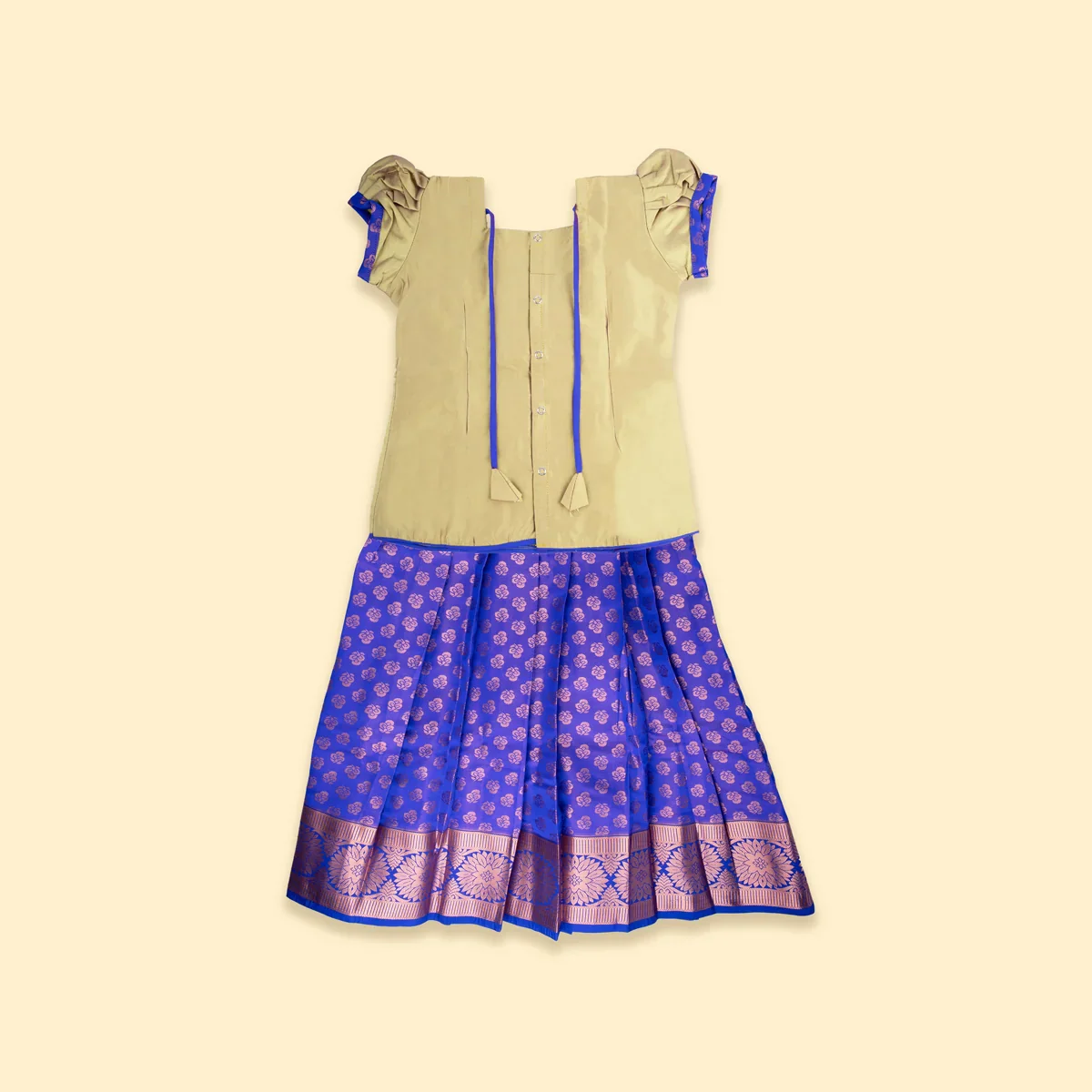 Pattu Pavadai Sattai | Size 7/ Traditional Dress/ Pattu Langa for Kids - Image 5
