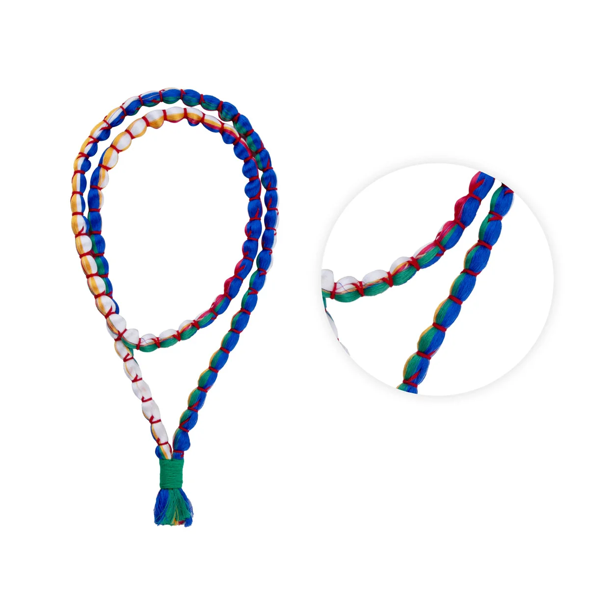 Pavitra Mala - 22.5 Inches | Multicolour Thread Garland for Deity Decor - Image 2