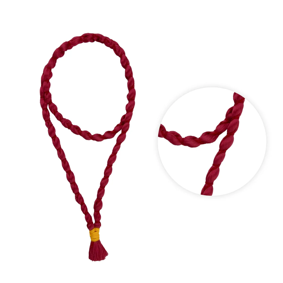 Pavitra Mala - 22 Inches | Red Colour Garland for Deity Decor - Image 3
