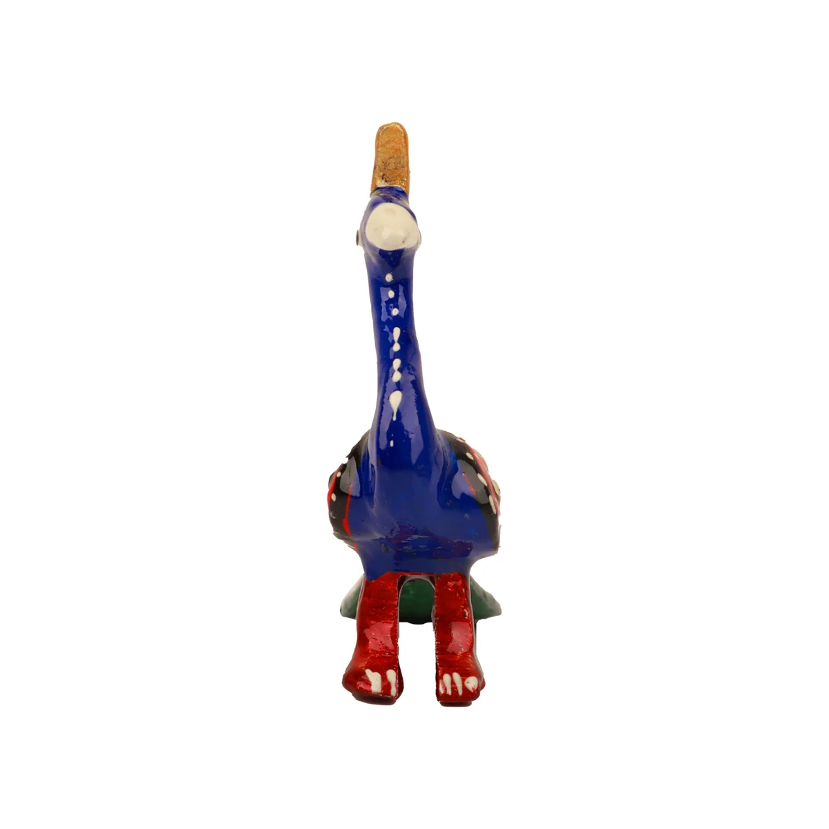 Peacock Statue Key Chain - 2 x 3 Inches | Metal & Painted Peacock Sculpture Key Ring/ Key Holder for Bike - Image 5