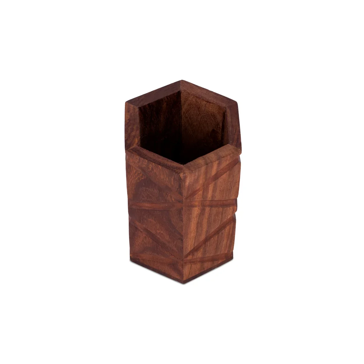 Pen Jar - 4.5 x 3 Inches | Wooden Pen Stand/ Pen Holder - Image 3