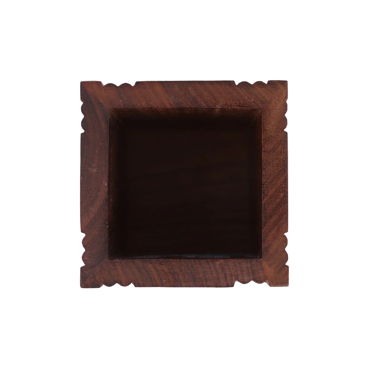 Pen Jar - 4 x 3 Inches | Elephant Inlaid Design Wooden Pen Stand/ Pen Holder - Image 4