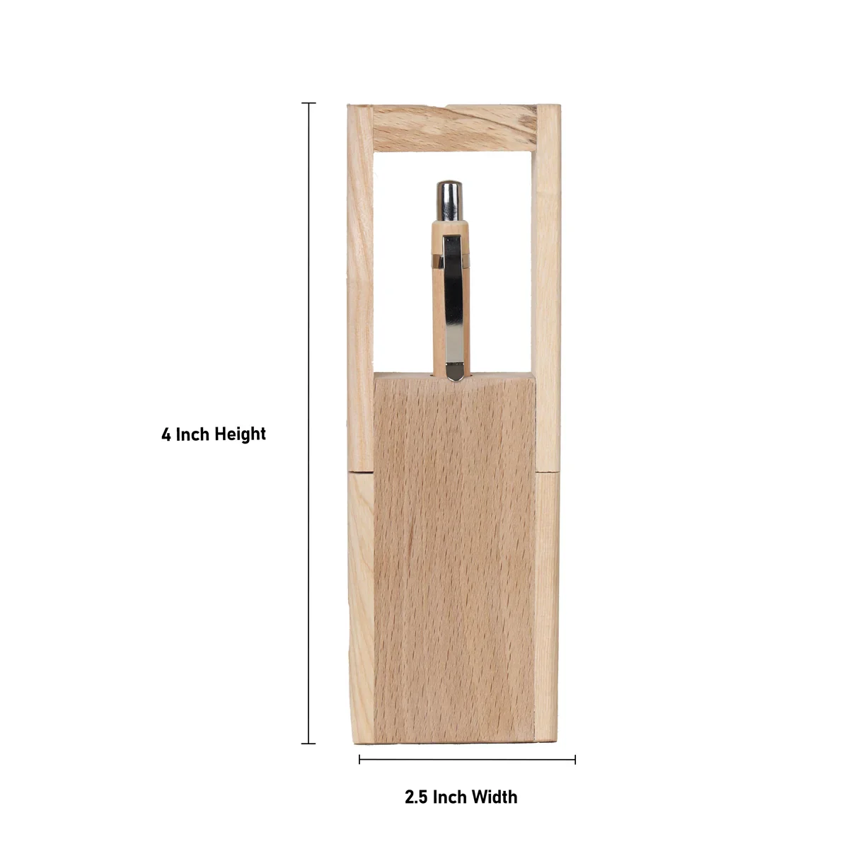 Pen Stand - 4 x 2.5 Inches | Wood Pen Stand/ Pen Holder for Desk - Image 5