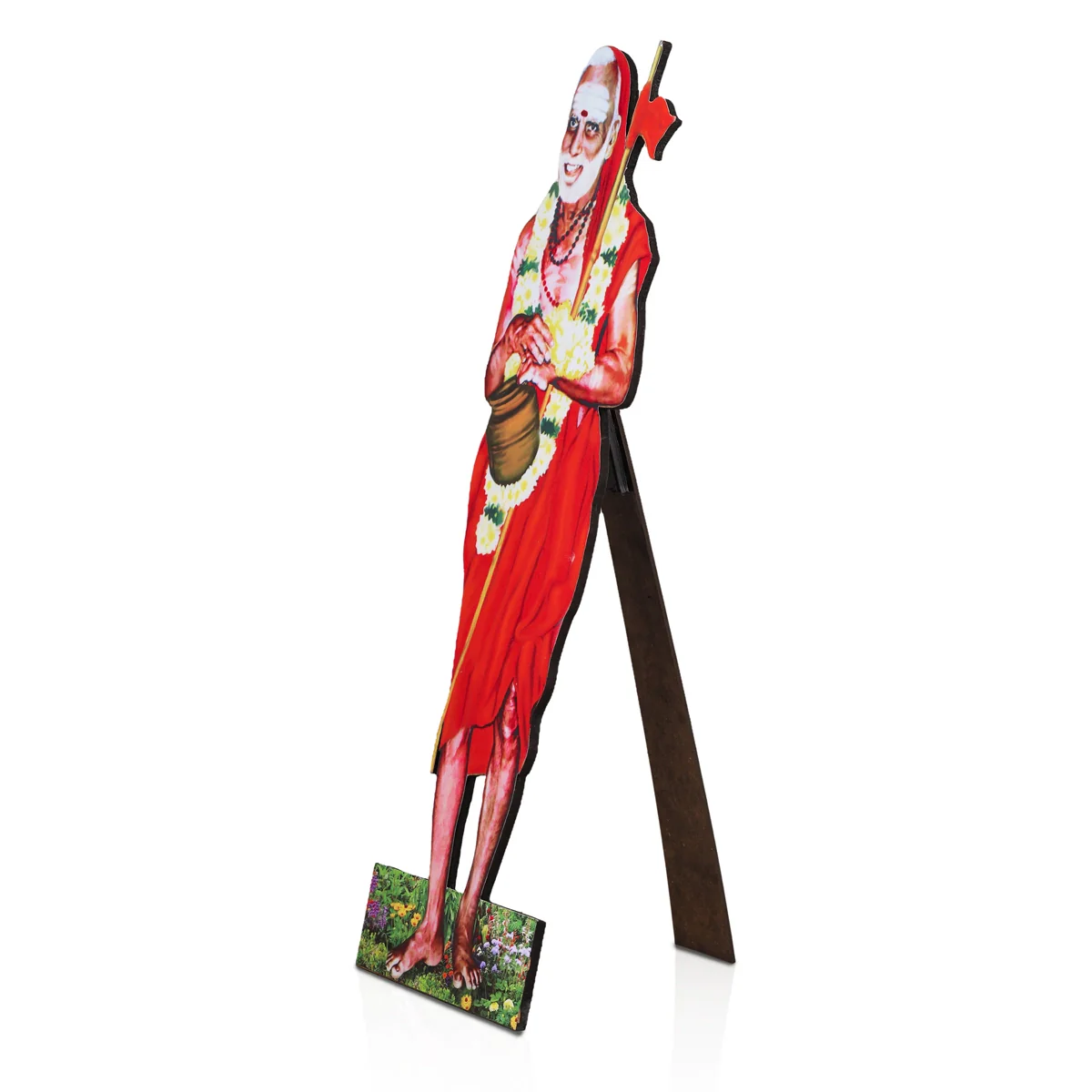 Periyava Picture Frame - 18 x 6 Inches | Sri Sankaracharya Photo Frame Cutout with Backstand for Home - Image 3