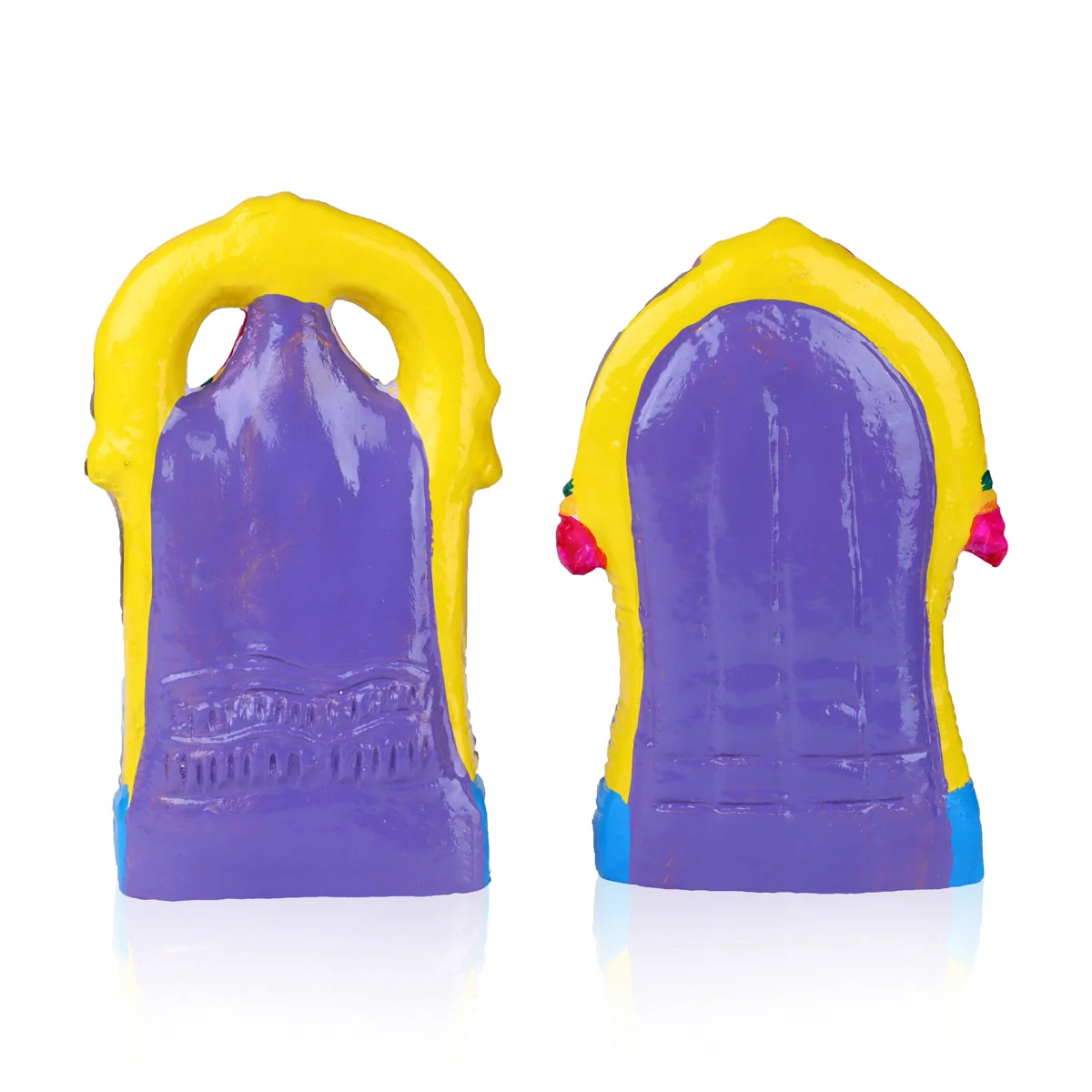 Perumal Thayar Clay Golu Bommai Pair - 8 x 3.5 Inches | Giri Golu Doll/ Navaratri Golu Bomma/Gombe/Bommai - Image 4