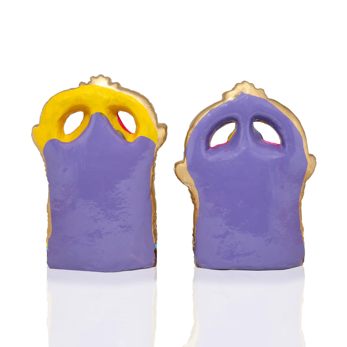 Perumal Thayar Clay Golu Bommai Pair - 9 X 6 Inches | Navaratri Golu Gombe/ Giri Golu Doll/ Navratri Decor - Image 6