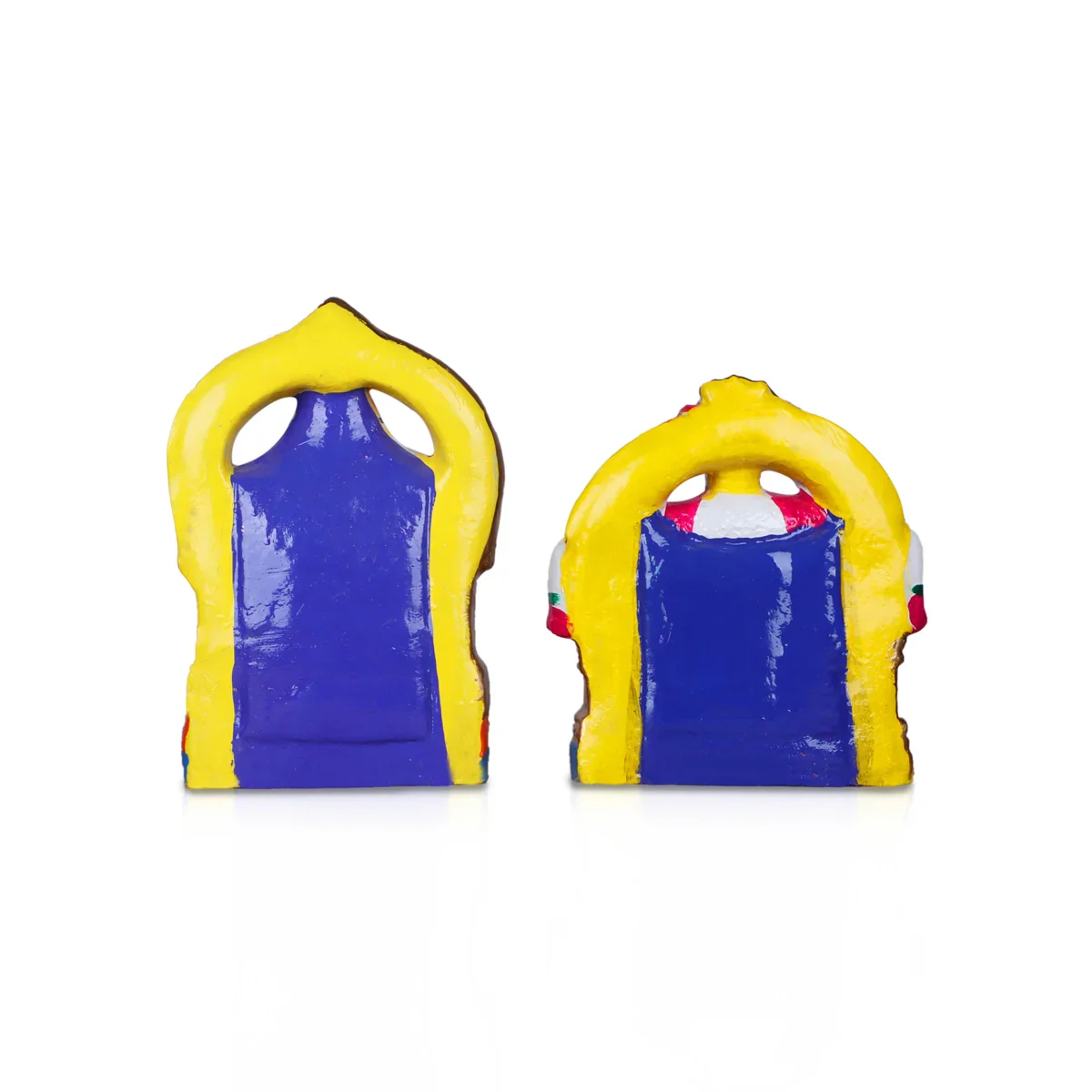 Perumal Thayar Clay Golu Bommai Pair - 11 Inches | Giri Golu Doll/ Navaratri Golu Bomma/Gombe/Bommai - Image 4