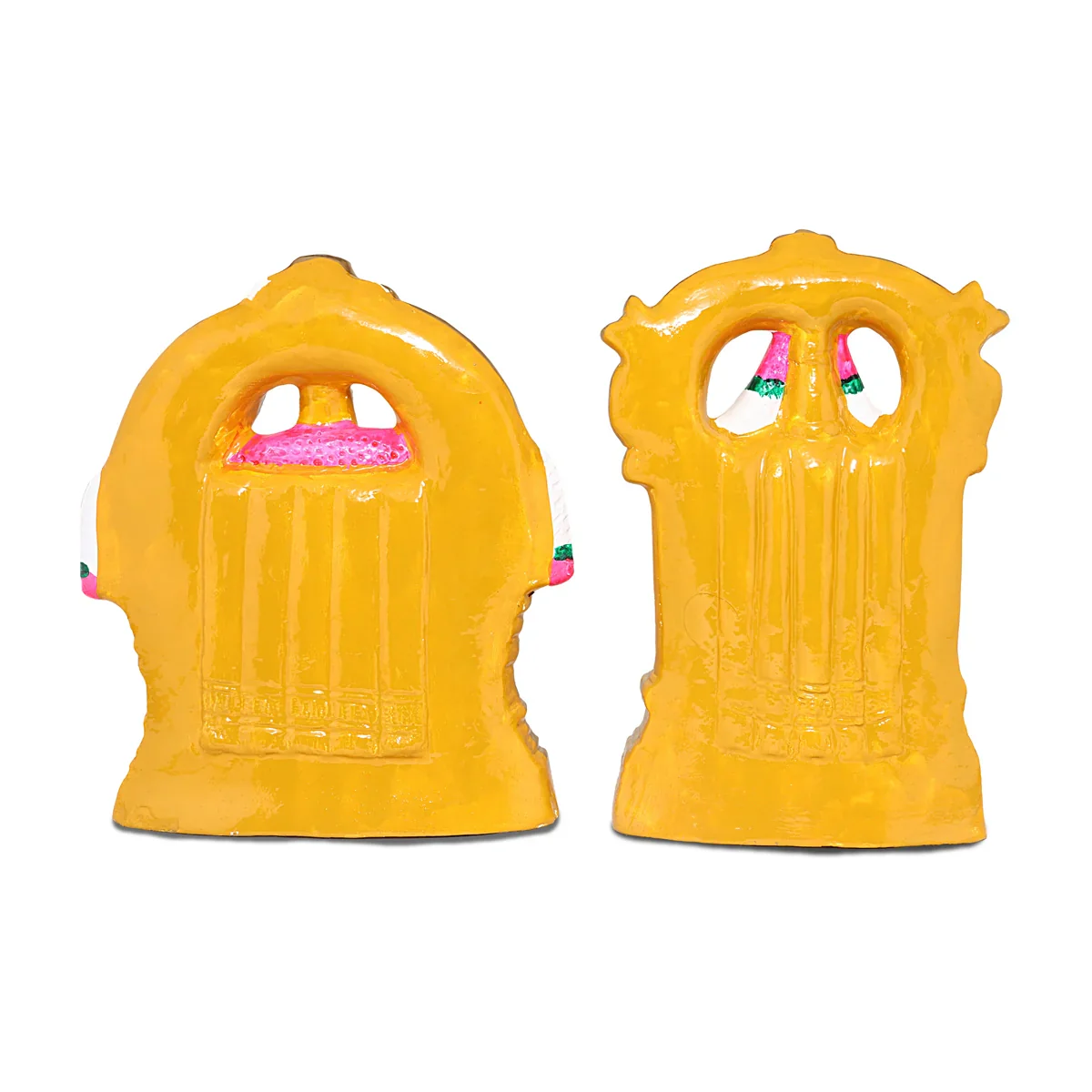 Balaji Perumal Thayar Paper Mache Golu Bommai Pair - 12 x 7.5 Inches | Giri Golu Doll/Navaratri Golu Bomma/Gombe/Bommai - Image 4
