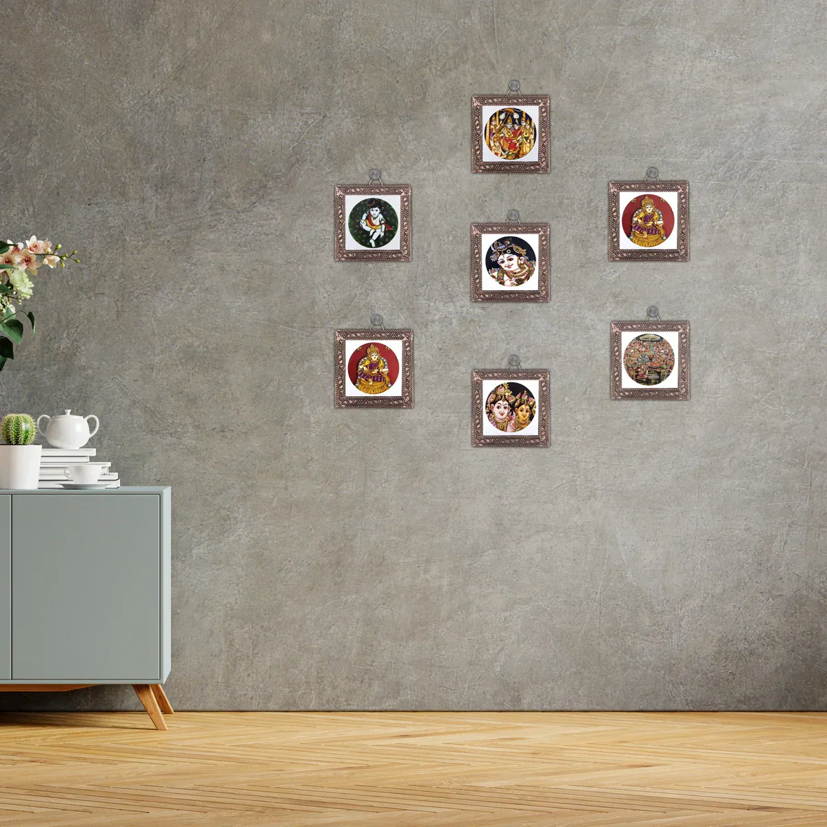 Photo Frame - 4 x 4 Inches | Picture Frame/ Photo Wall Hanging for Home/ Assorted Design - Image 20