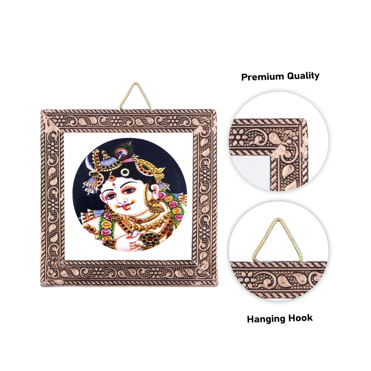 Photo Frame - 4 x 4 Inches | Picture Frame/ Photo Wall Hanging for Home/ Assorted Design - Image 9