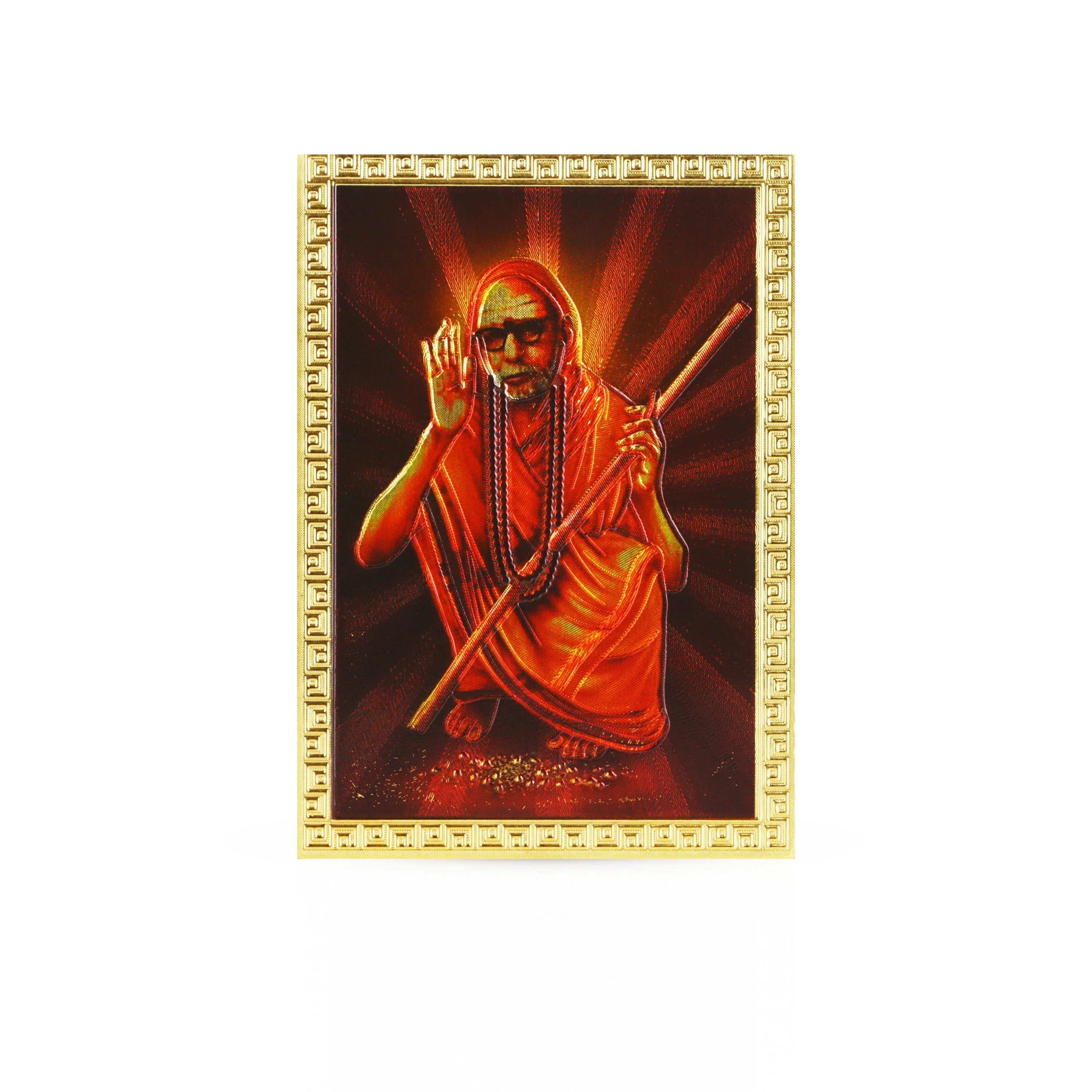 Photo Fridge Magnet - 3.25 x 2.25 Inches | Picture Magnet/ Golden Colour Photo Magnet for Home - Image 2