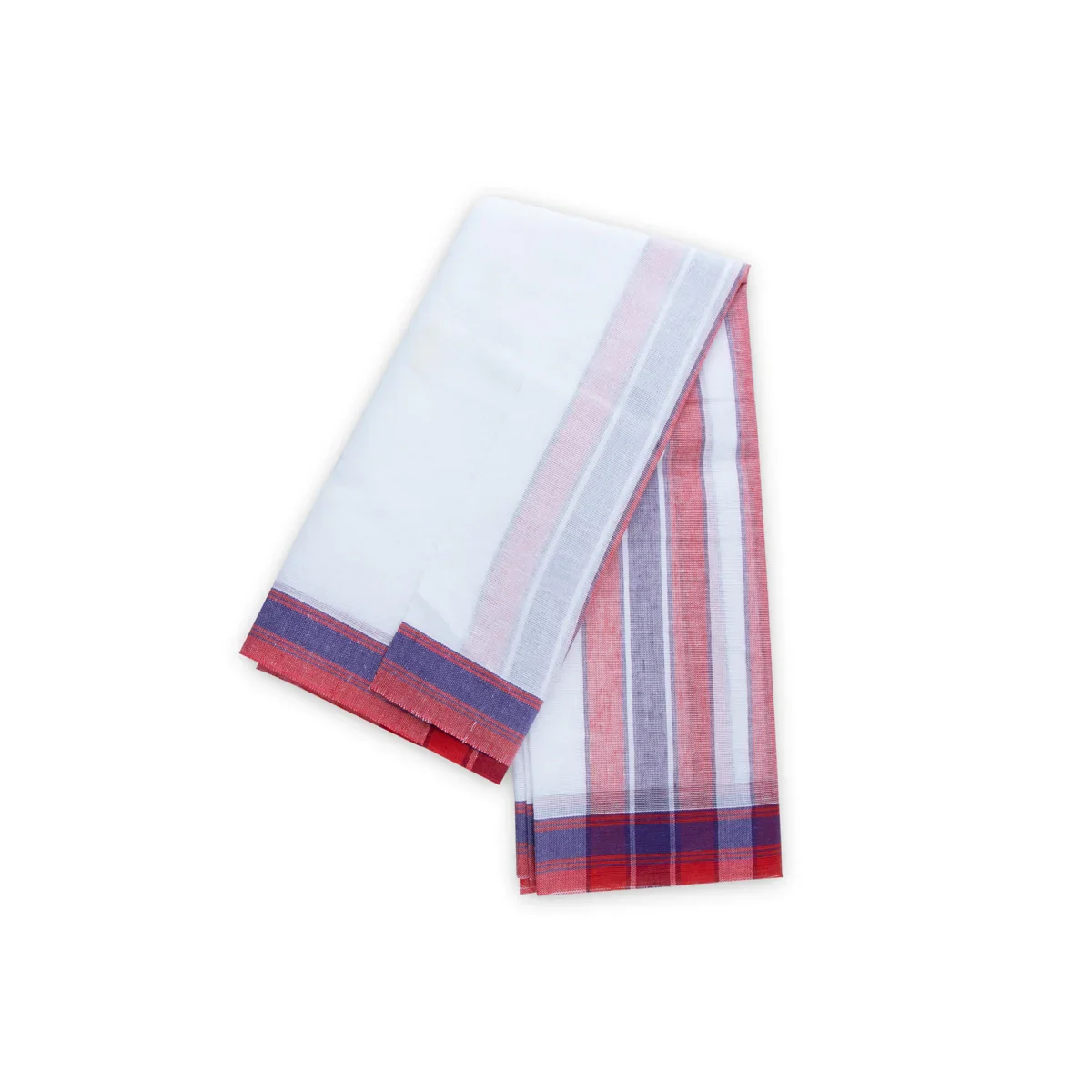 Ganesha Vastra - 4 x 8 Inches | Cotton Angavastram/ Half White with Red Colour Pillaiyar Thundu for Deity - Image 3