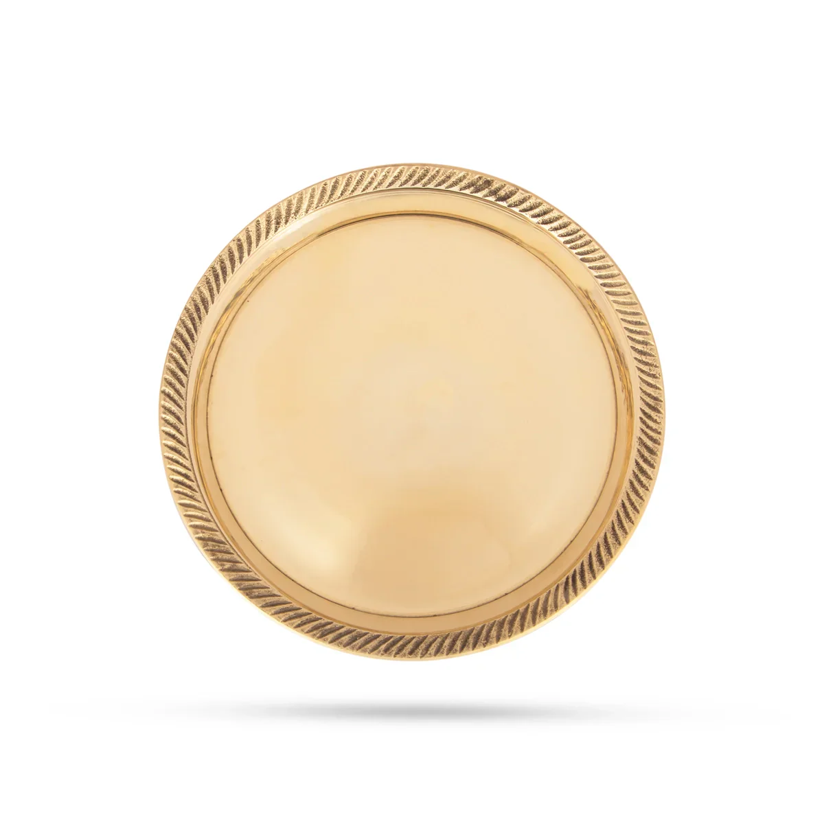 Pin Tray - 5.75 Inches | Brass Pooja Stand/ Brass Plate/ Asan for Deity/ 190 Gms Approx - Image 2