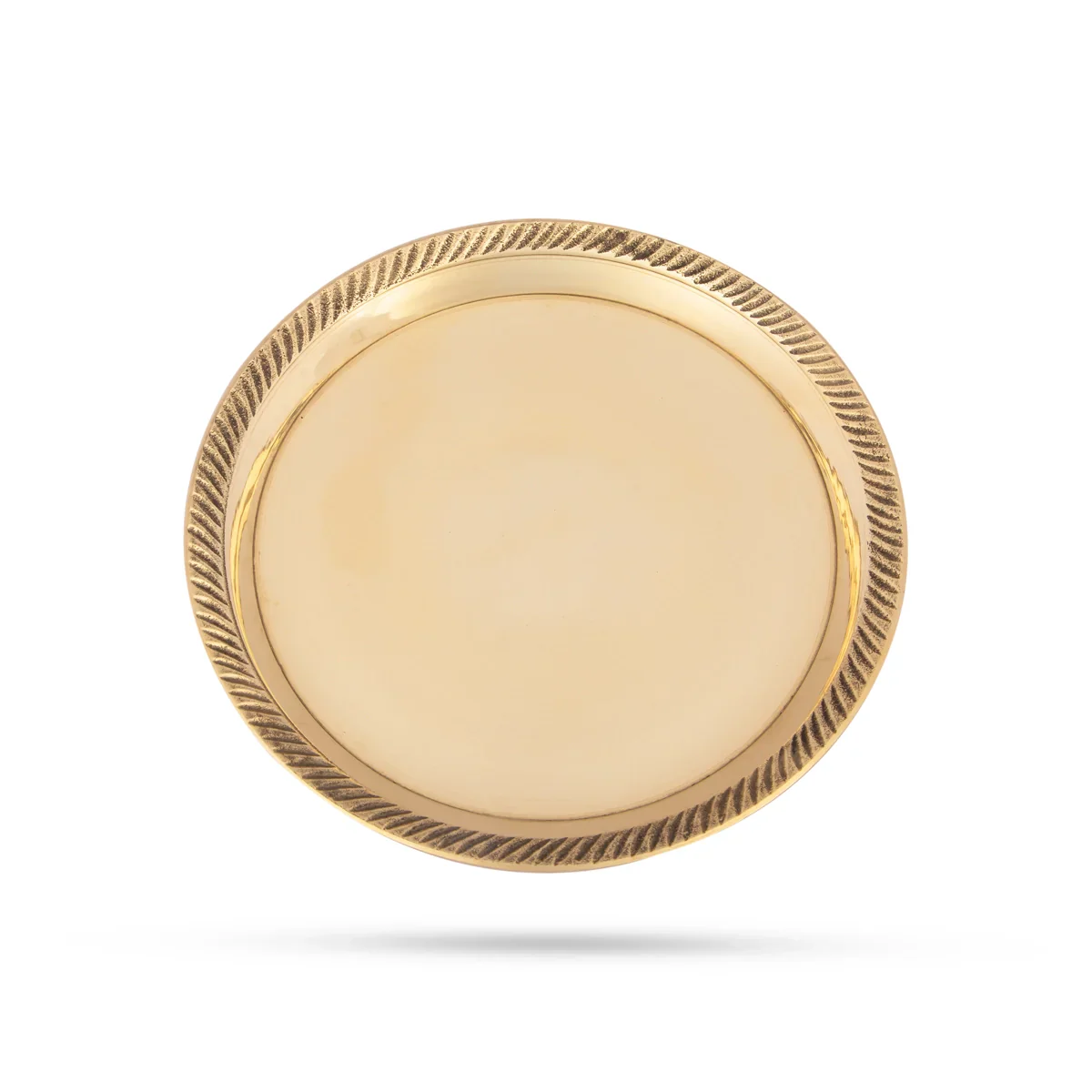 Pin Tray - 5.75 Inches | Brass Pooja Stand/ Brass Plate/ Asan for Deity/ 190 Gms Approx - Image 3