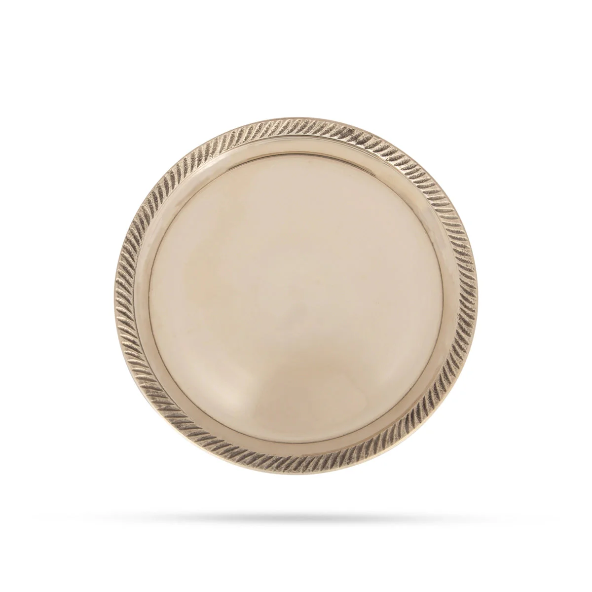 Pin Tray - 8 Inches | Pooja Aasan/ Brass Plate/ Brass Pooja Stand for Deity - Image 3
