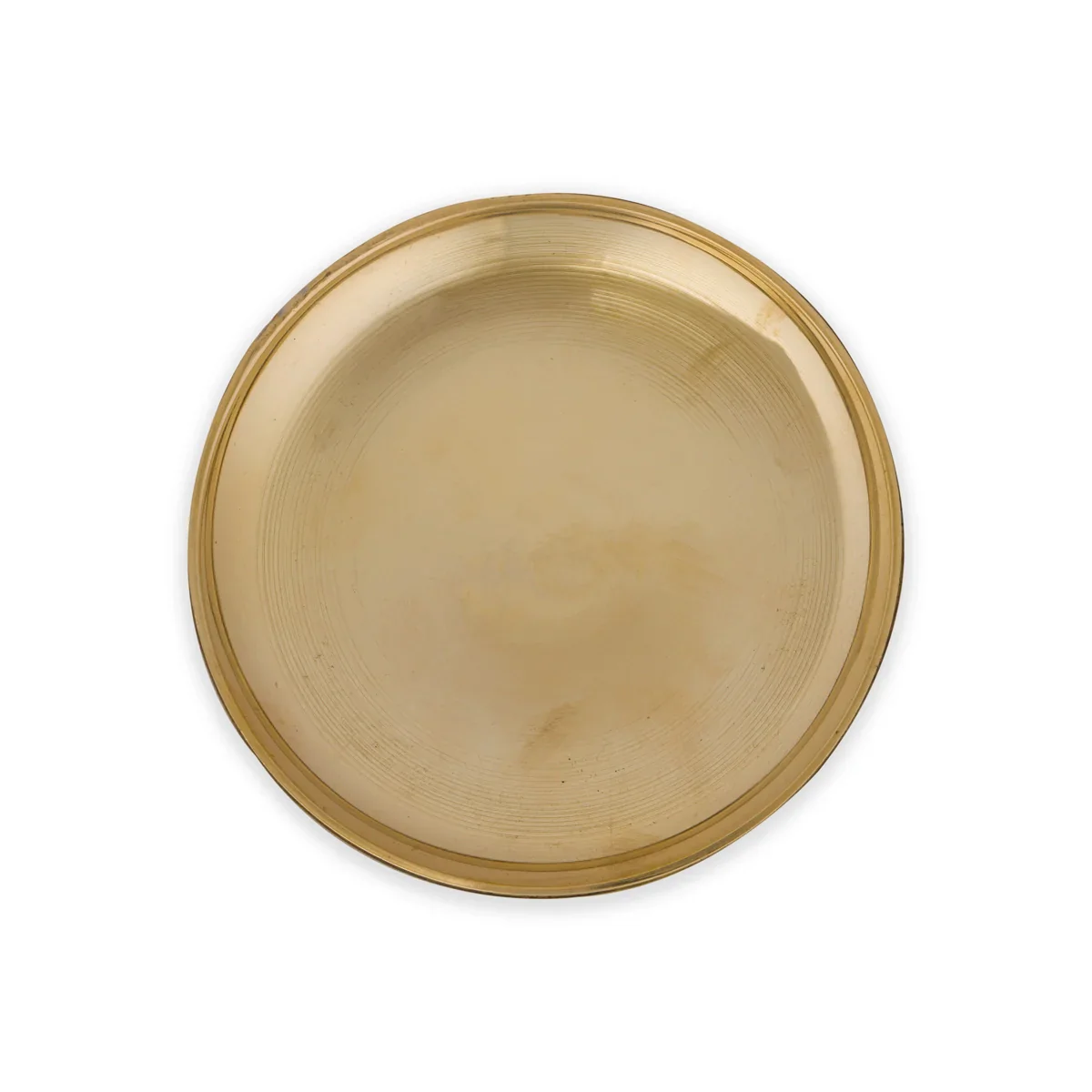 Pin Tray With Base - 1 x 3.5 Inches | Puja Stand/ Brass Plate/ Asan for God/ 110 Gms Approx - Image 3