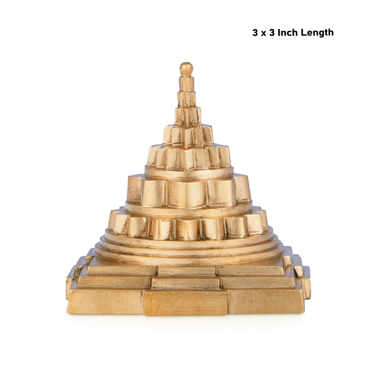 Maha Meru - 3 x 3 Inches | Panchaloha Sri Yantra/ Sri Chakra Maha Meru for Wealth & Prosperity