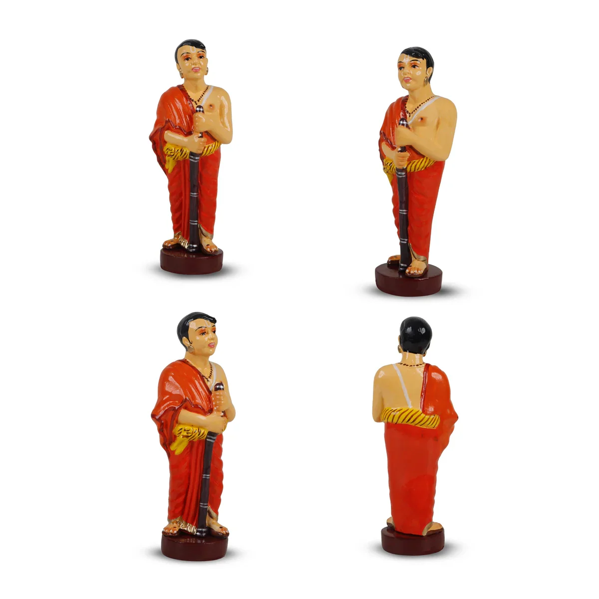 Ponniyin Selvan Clay Golu Bommai Set - 9 x 4.5 Inches | Giri Golu Doll/ Navaratri Golu Bomma/Gombe/Bommai - Image 12