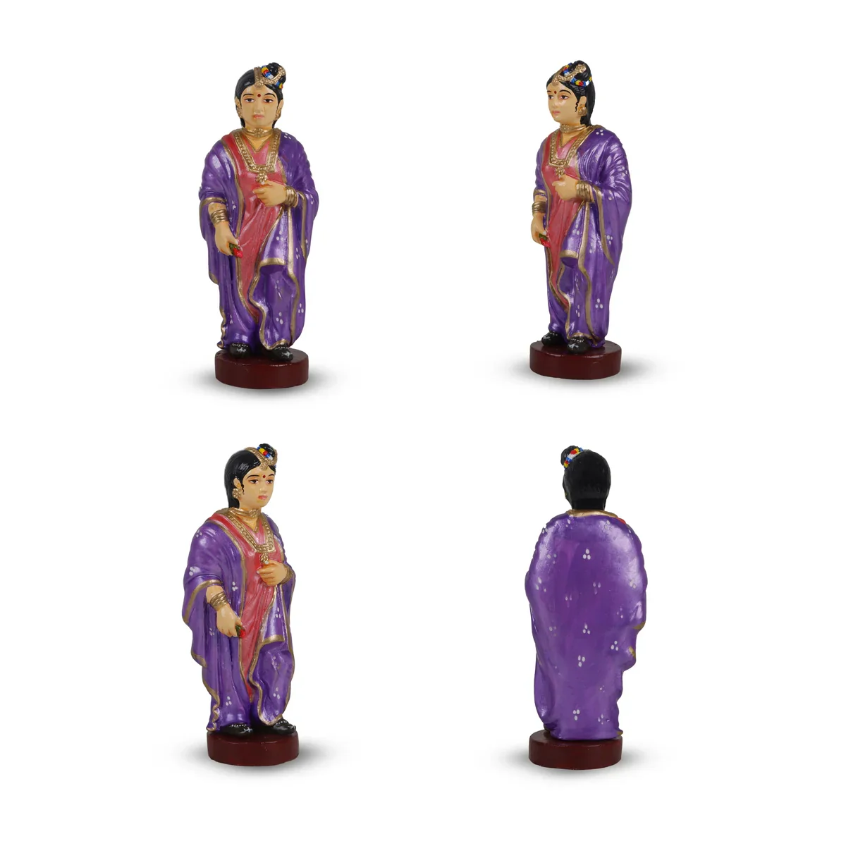 Ponniyin Selvan Clay Golu Bommai Set - 9 x 4.5 Inches | Giri Golu Doll/ Navaratri Golu Bomma/Gombe/Bommai - Image 4