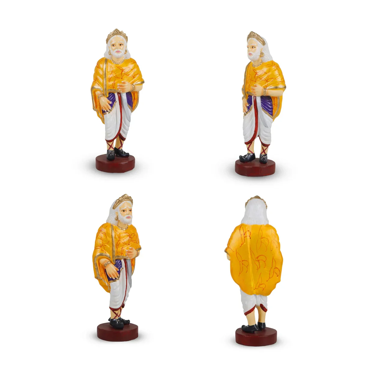 Ponniyin Selvan Clay Golu Bommai Set - 9 x 4.5 Inches | Giri Golu Doll/ Navaratri Golu Bomma/Gombe/Bommai - Image 7