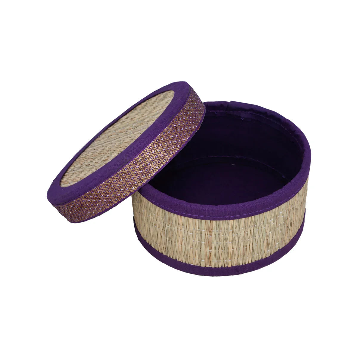 Pooja Box - 3 x 6 Inches | Korai Box with Lid/ Return Gift/ Round Shape Storage Box for Home - Image 3