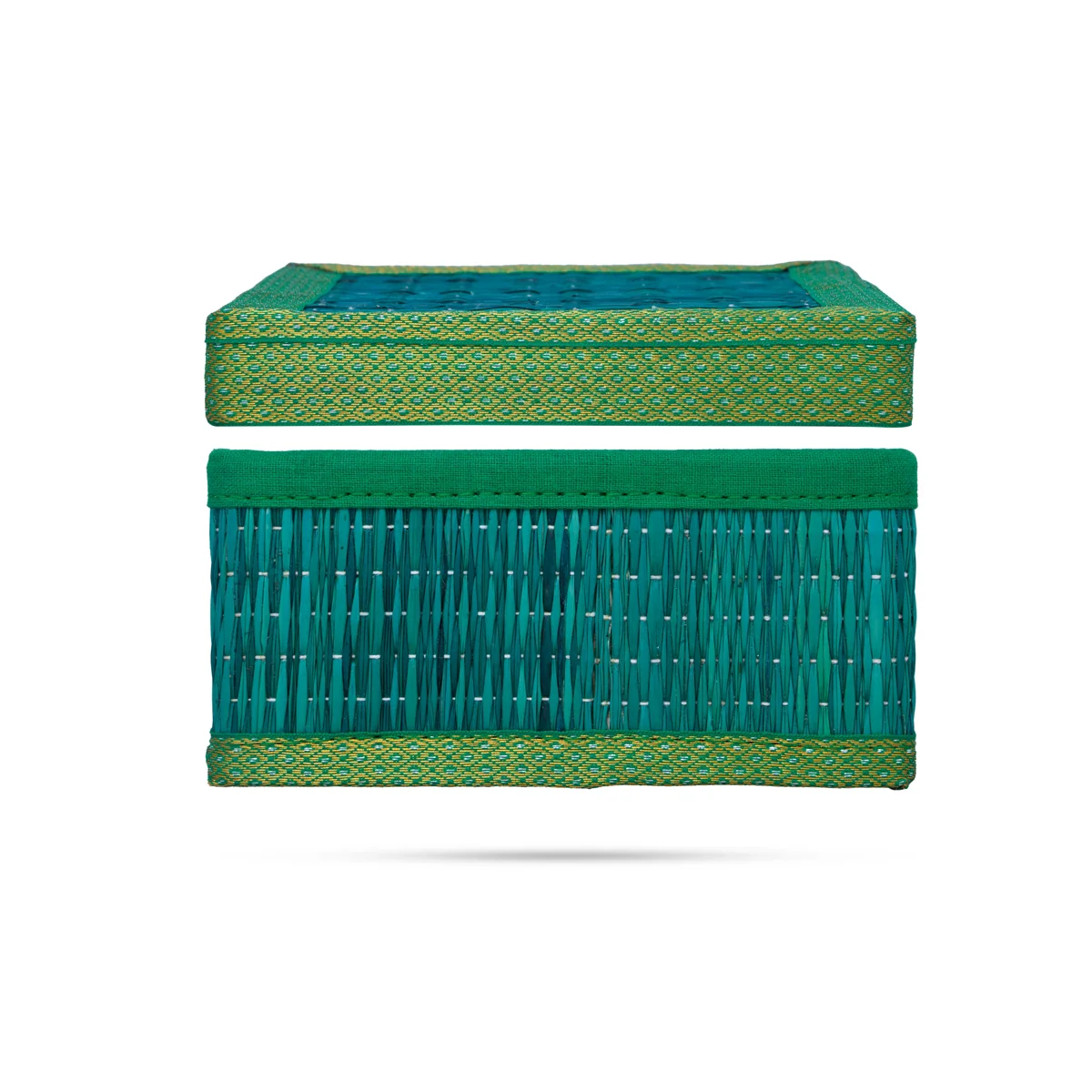 Pooja Box - 3 x 6 Inches | Korai Box with Lid/ Return Gift/ Square Shape Storage Box for Home - Image 2