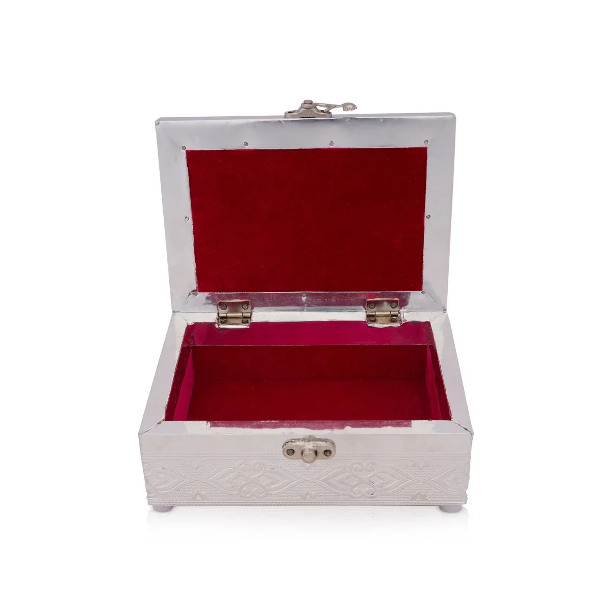 Pooja Box - 3 x 7 Inches | Storage Box/ Gold & Silver Polish Jewellery Box for Home - Image 3