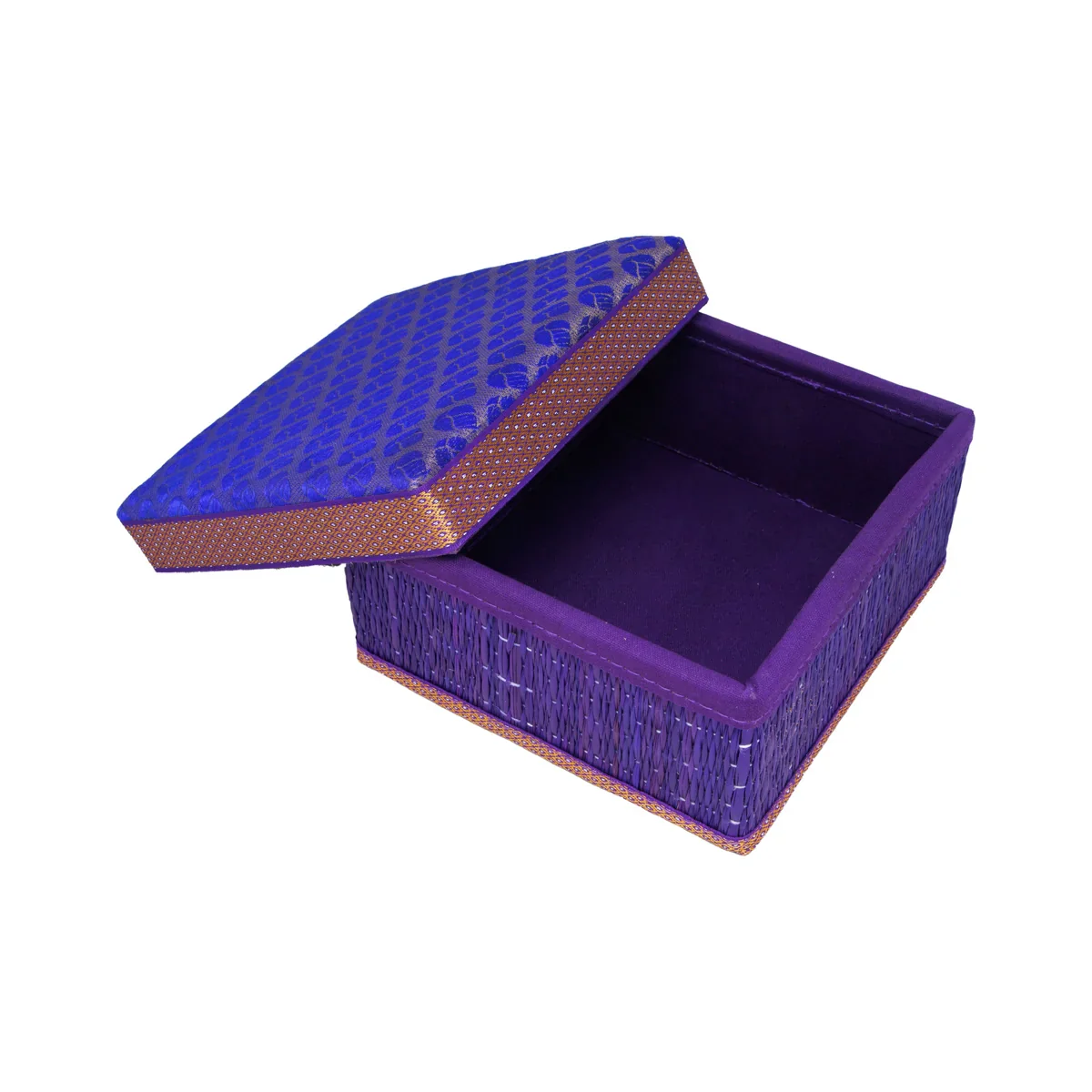 Pooja Box - 4 x 6 Inches | Korai Box with Lid/ Return Gift/ Square Shape Storage Box for Home - Image 3