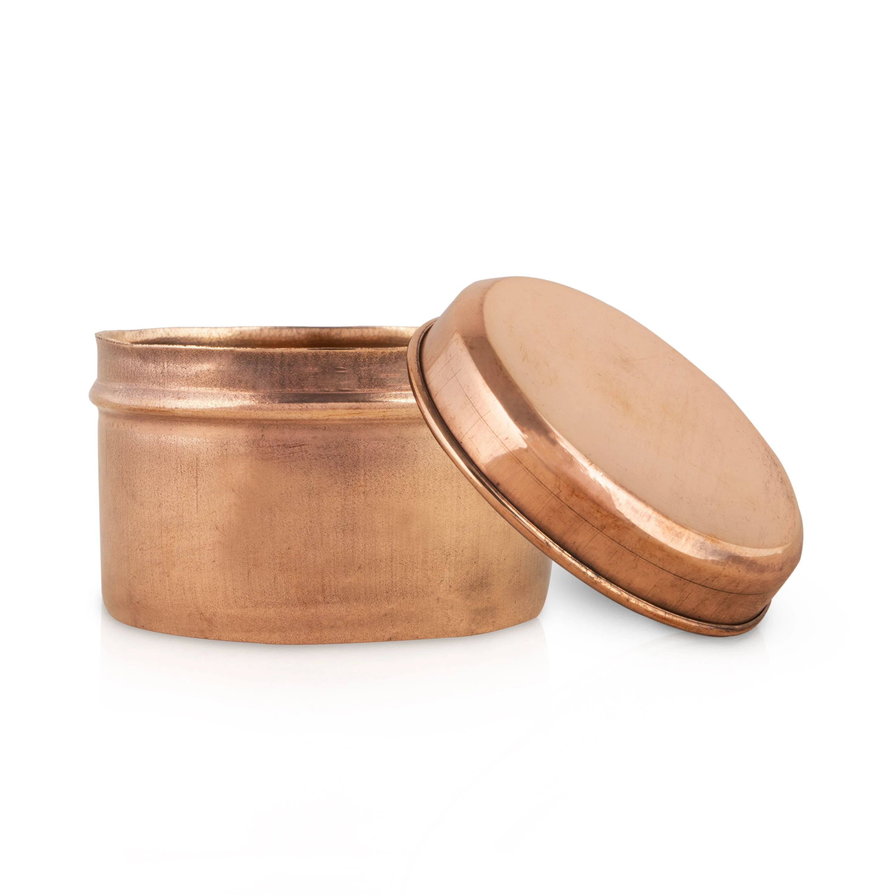 Pooja Box With Lid - 2 x 3 Inches | Copper Box/ Storage Container/ Jewelry Organizer for Home - Image 5