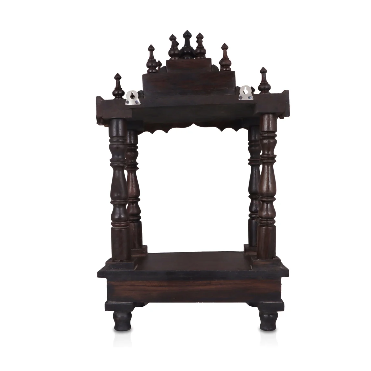 Pooja Mandir | Inner - 10 x 8.5 Inch, Outer - 21 x 12 Inch/ Wooden Temple/ Wooden Mandir/ Puja Stand for Home - Image 5