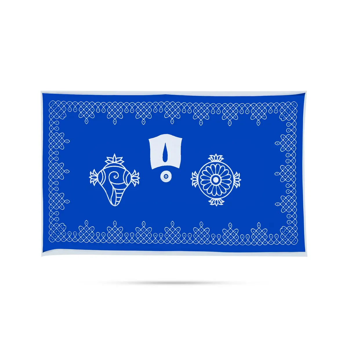 Pooja Room Screen - 5 X 8 Feet | Satin Curtain/ Temple Screen/ Assorted Design Pooja Curtain - Image 5