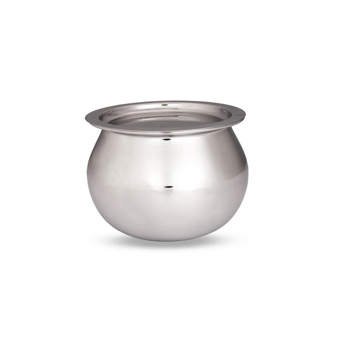 Pot with Lid - 5 x 6.5 Inches | Cooking Pot/ Dal Handi/ Stainless Steel Pot for Home/ 505 Gms Approx