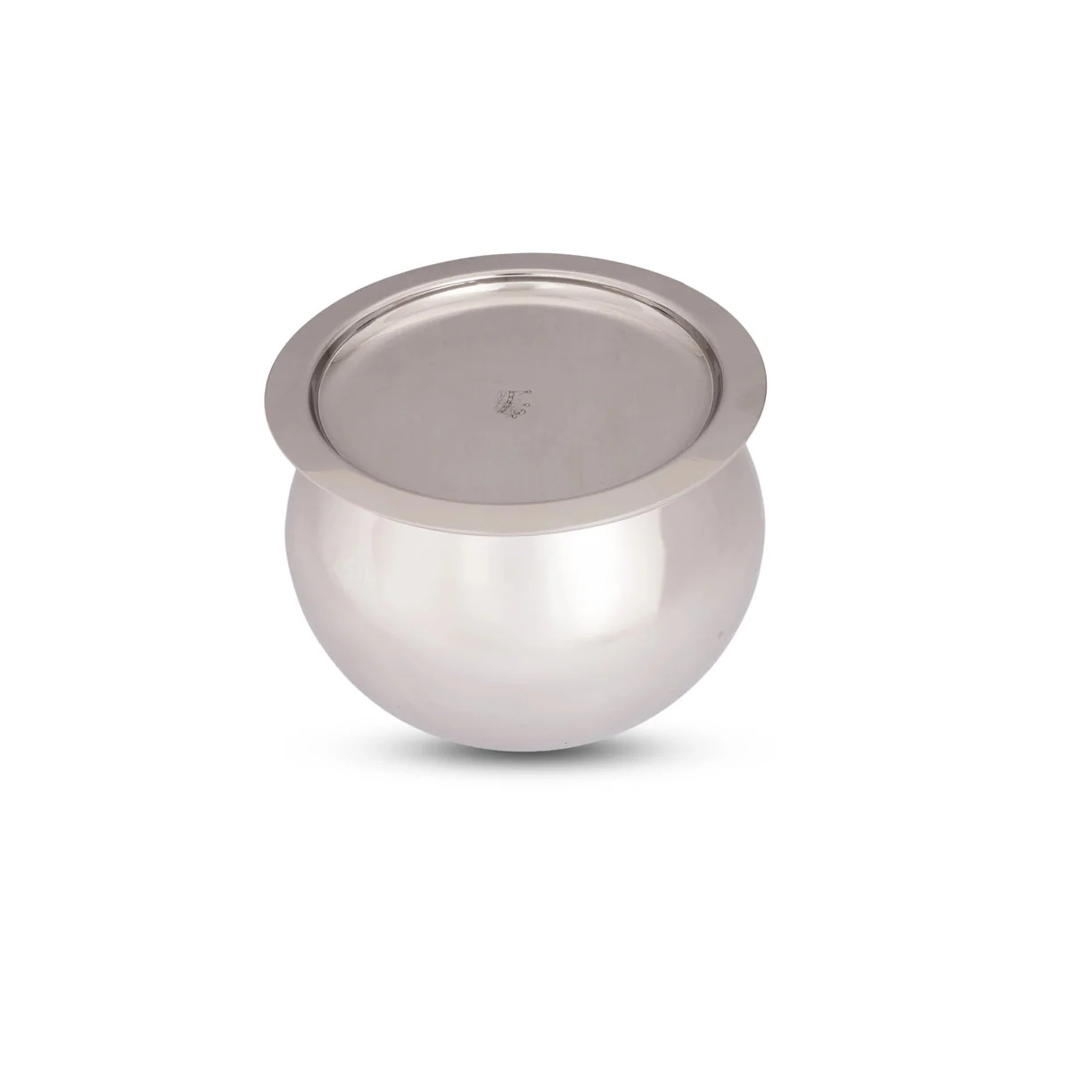 Pot with Lid - 5 x 6.5 Inches | Cooking Pot/ Dal Handi/ Stainless Steel Pot for Home/ 505 Gms Approx - Image 2