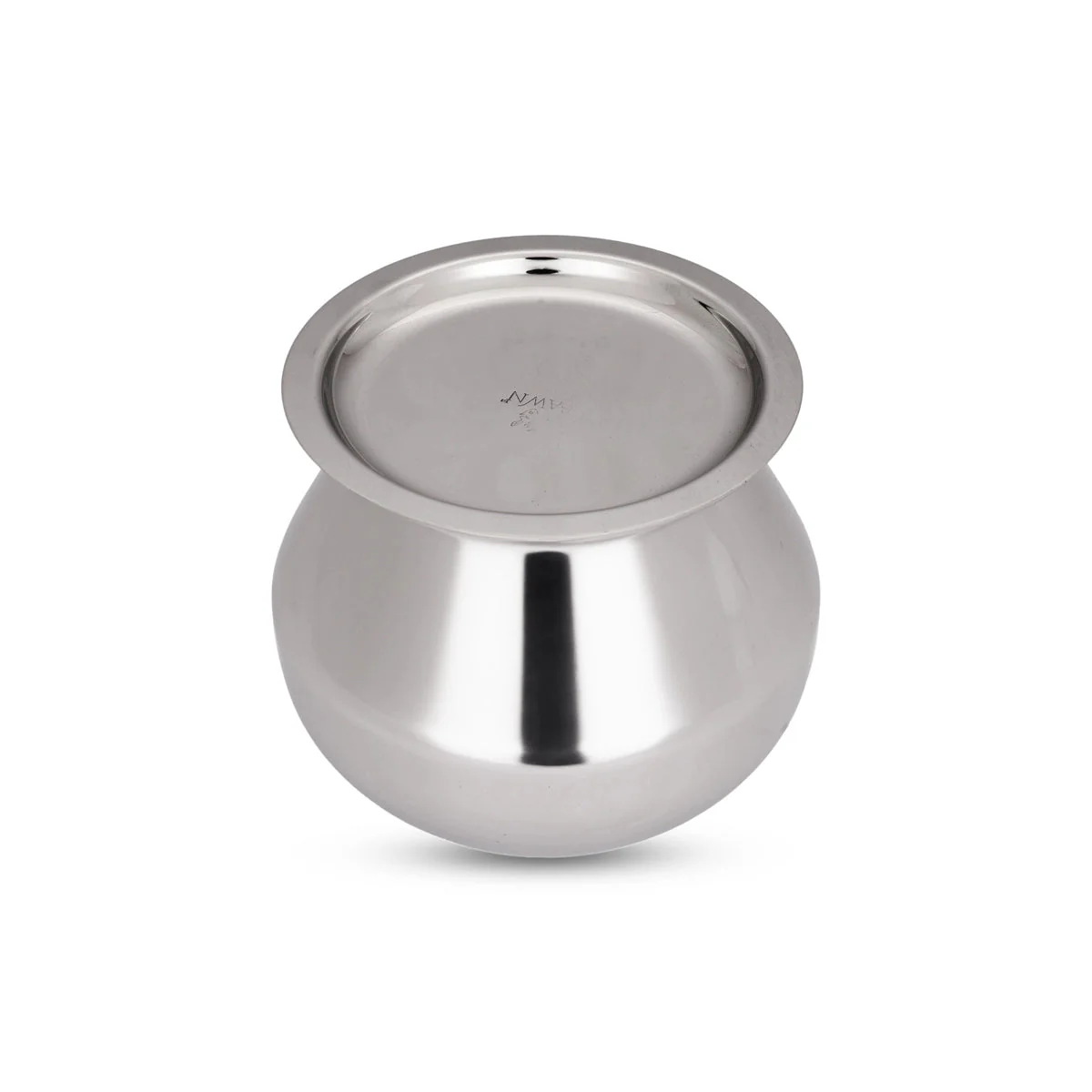 Pot with Lid - 4.5 x 4.5 Inches | Cooking Pot/ Stainless Steel Pot/ Pongal Handi for Home/ 305 Gms Approx - Image 3