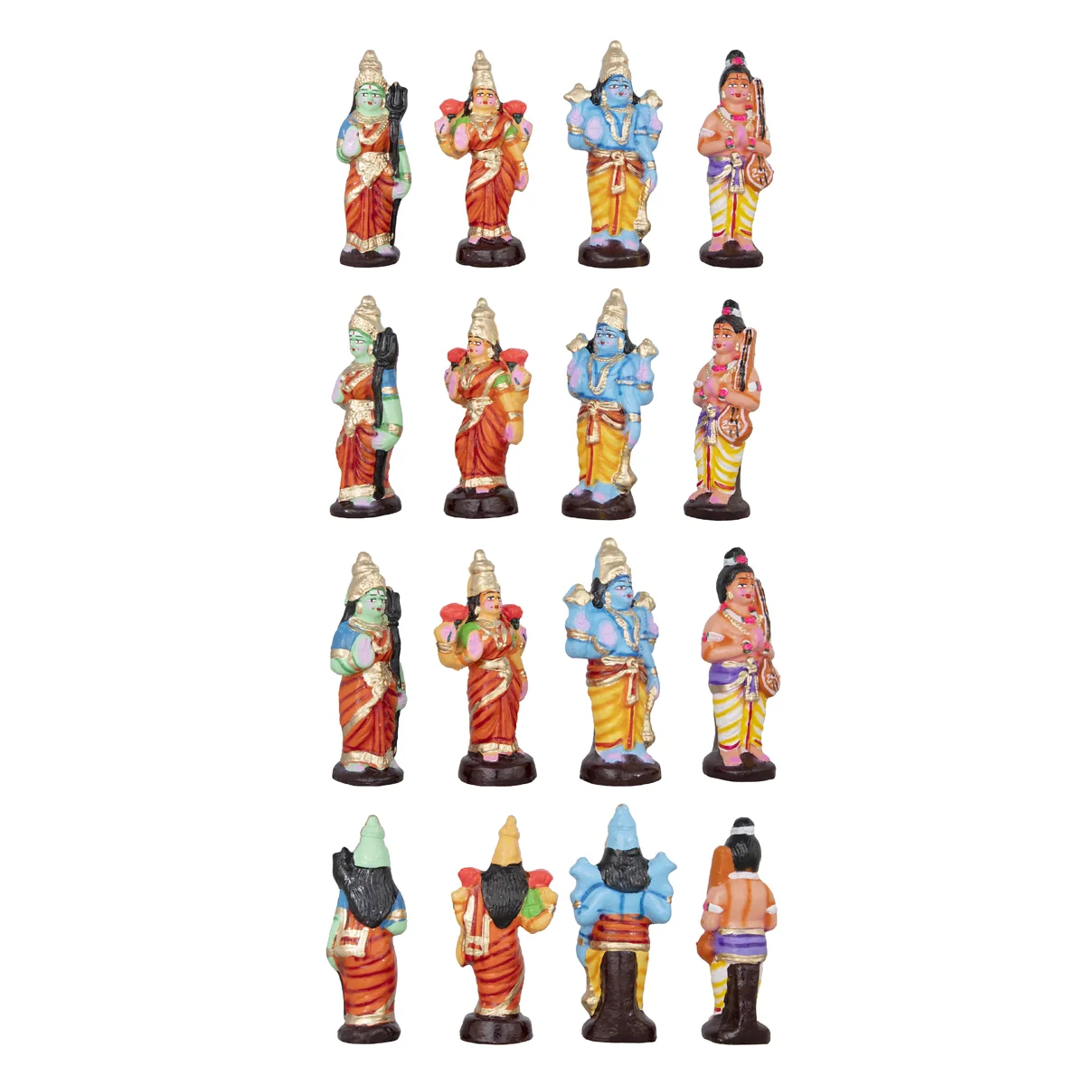 Pradosha Sivan Clay Golu Bommai Set - 9 x 7 Inches | Giri Golu Doll/ Navaratri Golu Bomma/Gombe/Bommai - Image 2