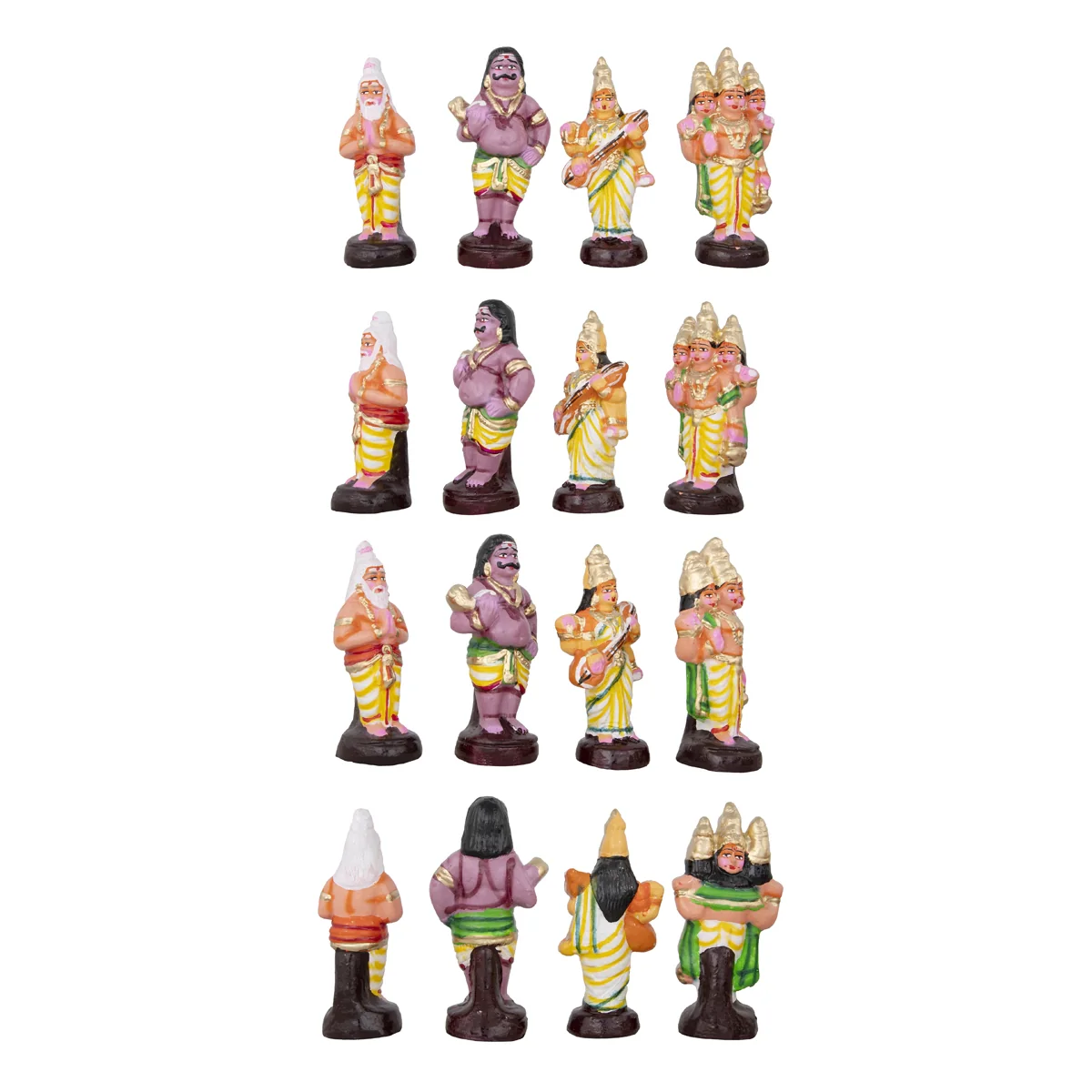 Pradosha Sivan Clay Golu Bommai Set - 9 x 7 Inches | Giri Golu Doll/ Navaratri Golu Bomma/Gombe/Bommai - Image 3