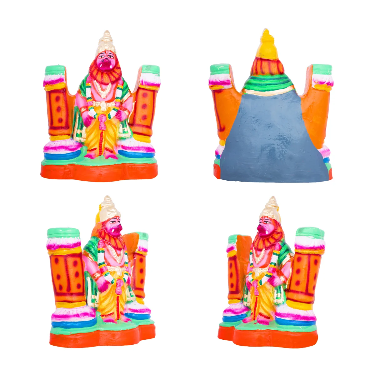 Prahalada Clay Golu Bommai Set - 9 x 7 Inches | Giri Golu Doll/ Navaratri Golu Bomma/Gombe/Bommai - Image 3