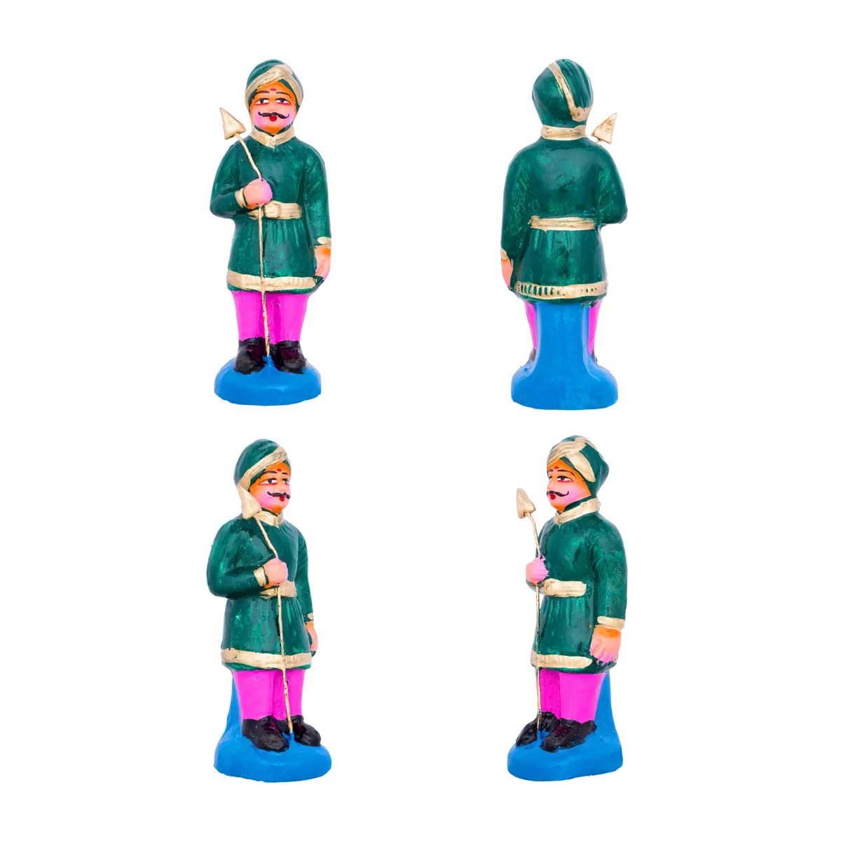 Prahalada Clay Golu Bommai Set - 9 x 7 Inches | Giri Golu Doll/ Navaratri Golu Bomma/Gombe/Bommai - Image 4