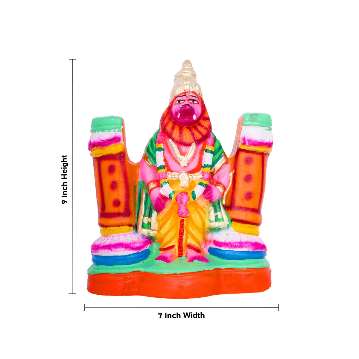 Prahalada Clay Golu Bommai Set - 9 x 7 Inches | Giri Golu Doll/ Navaratri Golu Bomma/Gombe/Bommai - Image 7