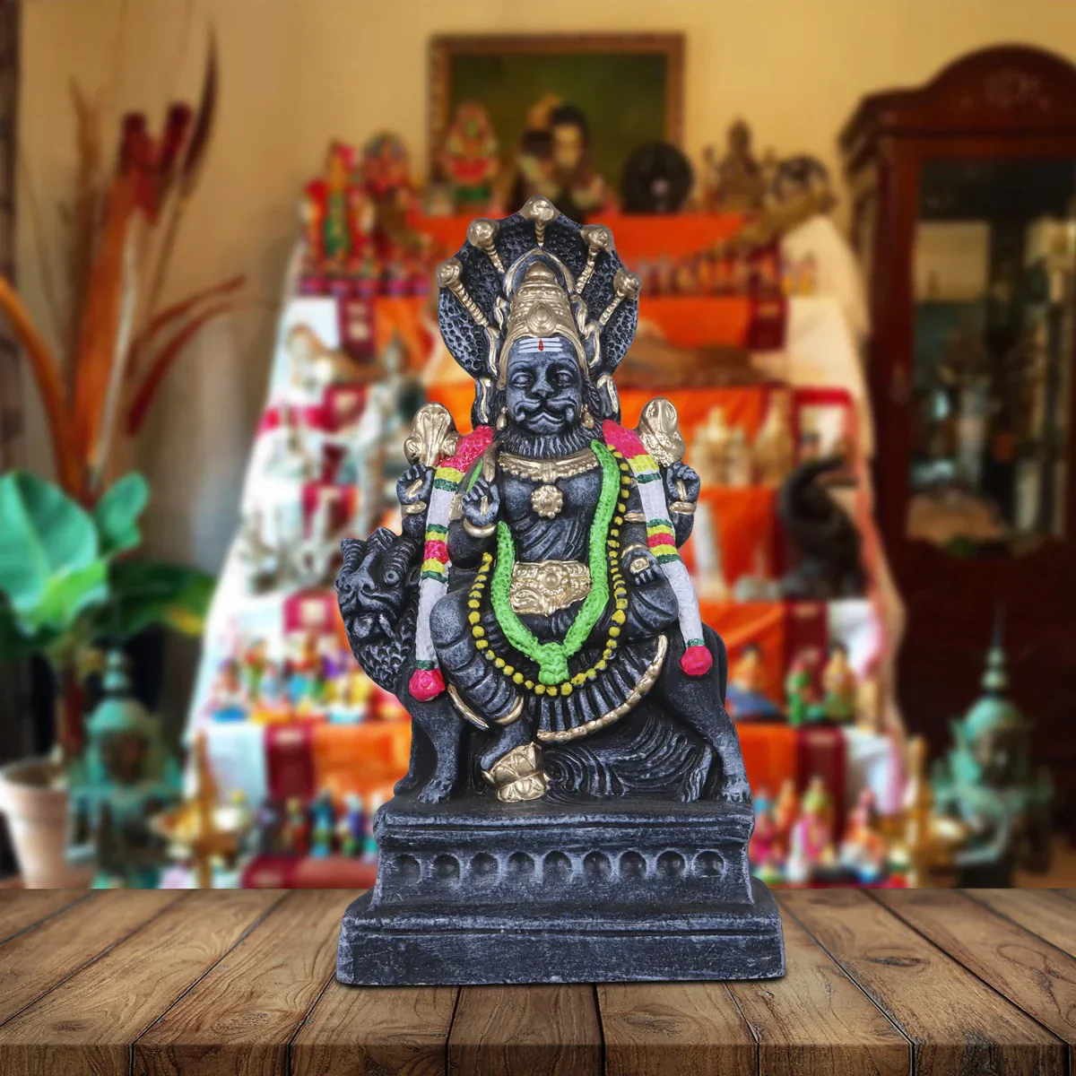 Pratyangira Clay Golu Bommai - 15 Inches | Giri Golu Doll/ Navaratri Golu Bomma/Gombe/Bommai - Image 5