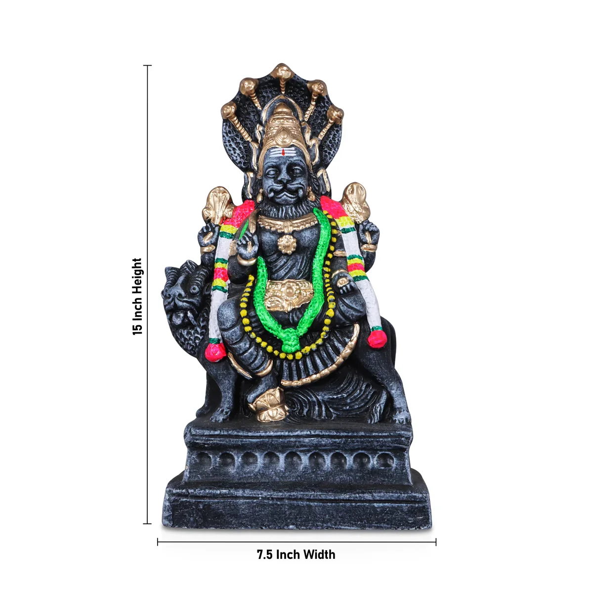 Pratyangira Clay Golu Bommai - 15 Inches | Giri Golu Doll/ Navaratri Golu Bomma/Gombe/Bommai - Image 6